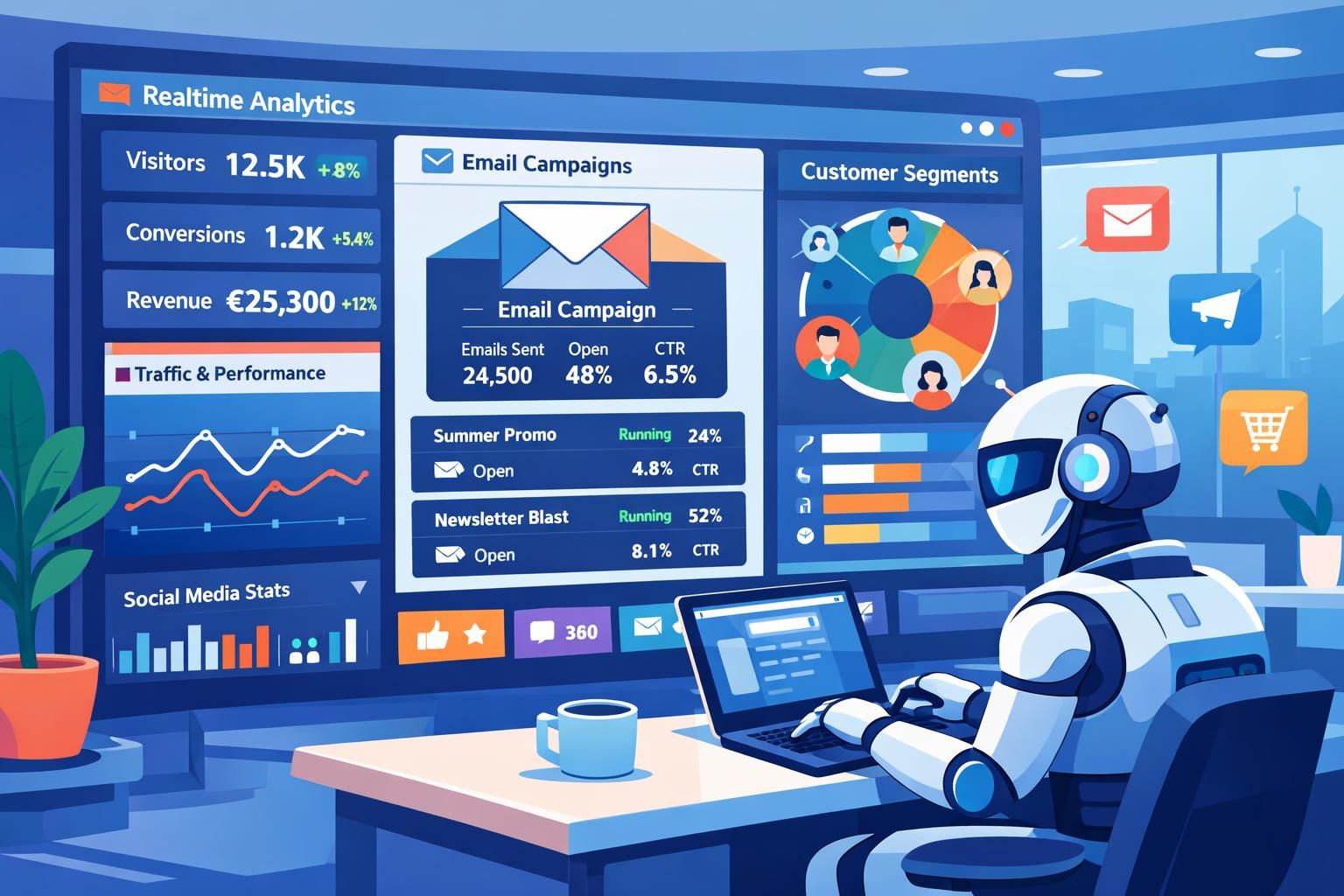 entdecken sie, wie ki-agenten die zukunft des marketings verändern und autonom agierende marketingsysteme ermöglichen könnten.